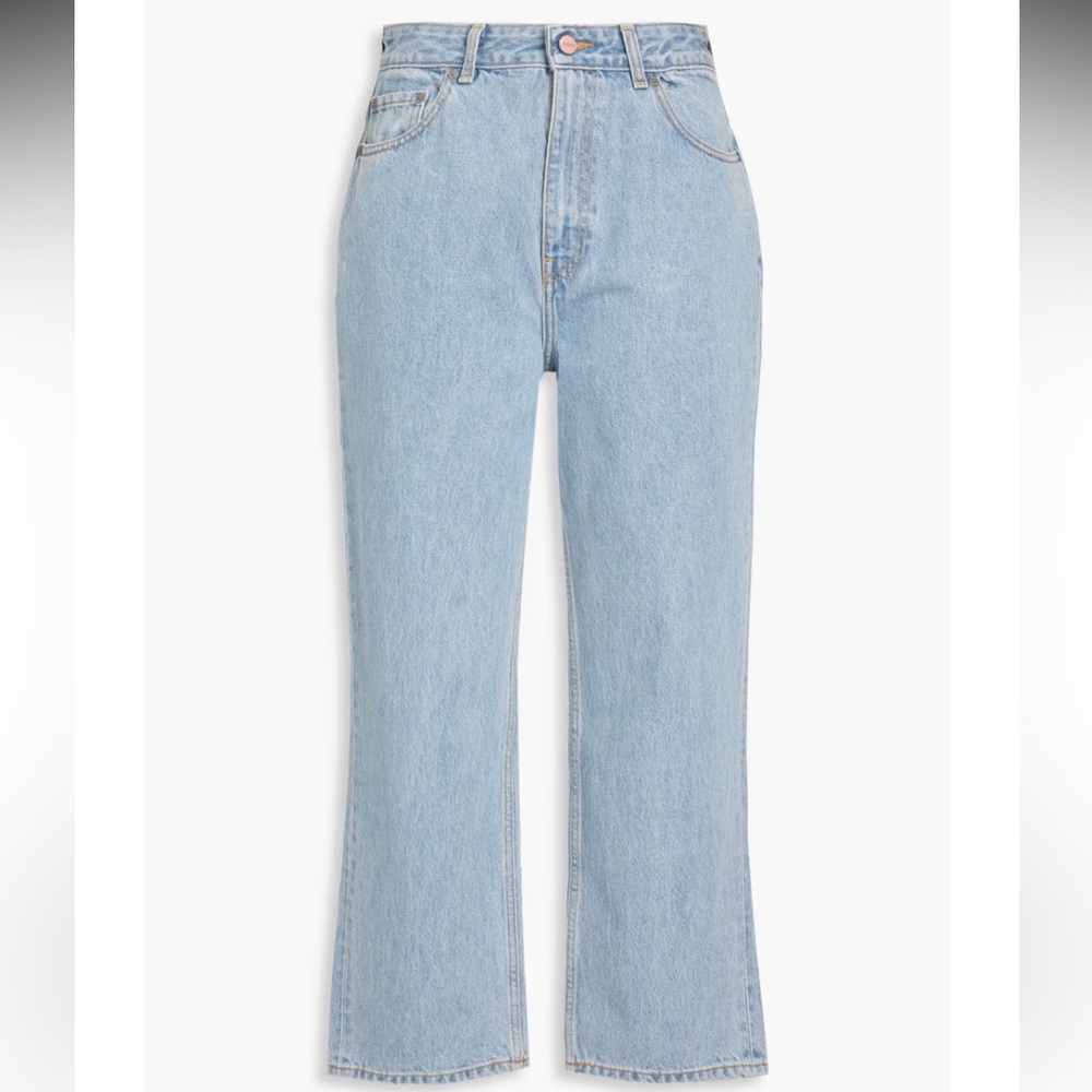 Ganni Misy Cropped light wash jeans